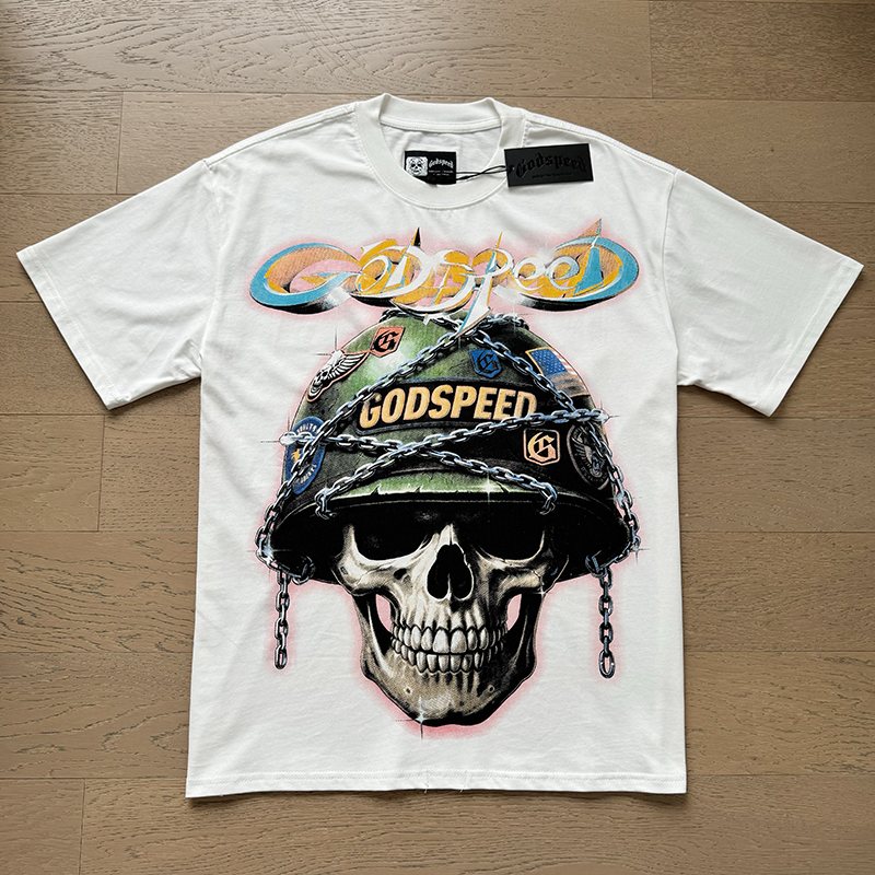 Godspeed Out of Many Skull Graphic T-Shirt