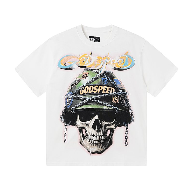Godspeed Out of Many Skull Graphic T-Shirt
