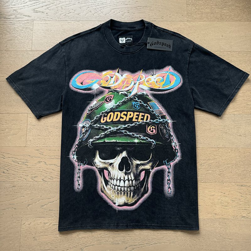 Godspeed Out of Many One Skull Graphic T-Shirt