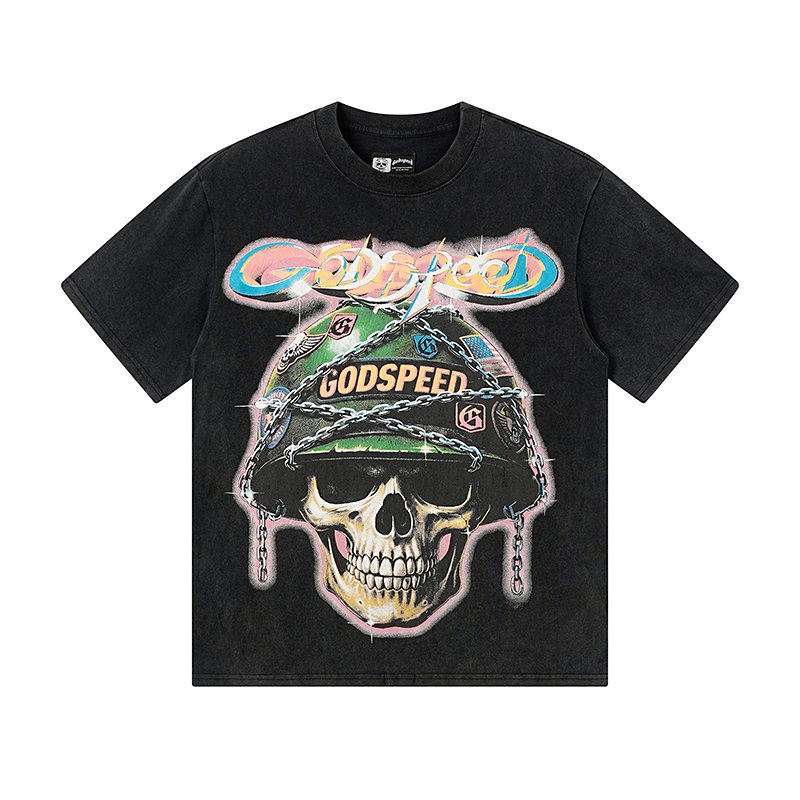 Godspeed Out of Many One Skull Graphic T-Shirt