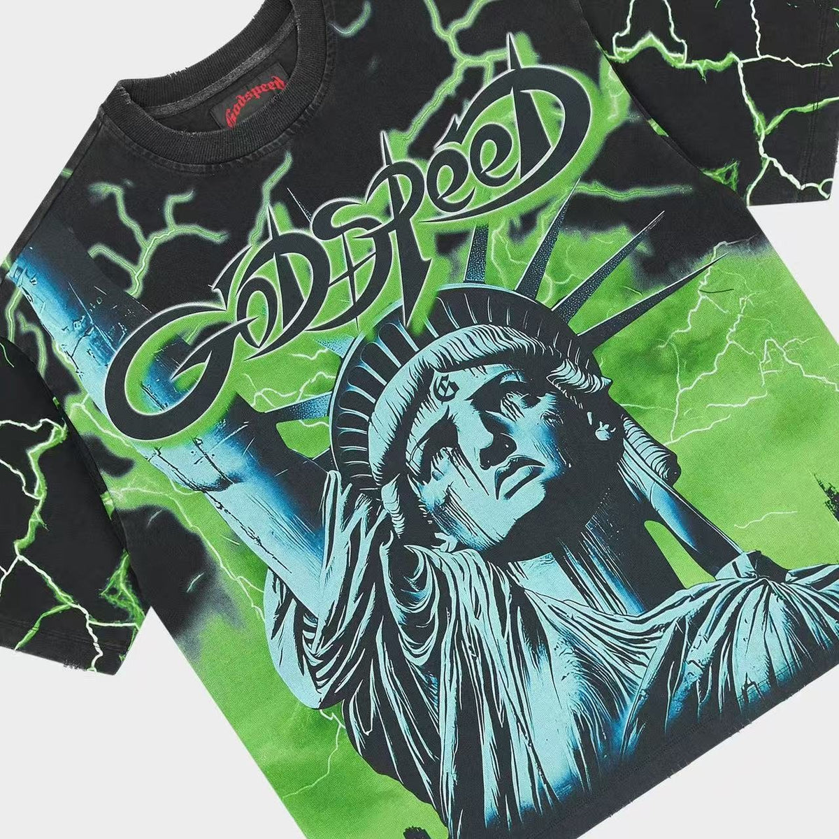 Godspeed Statue of Liberty Graphic T-Shirt