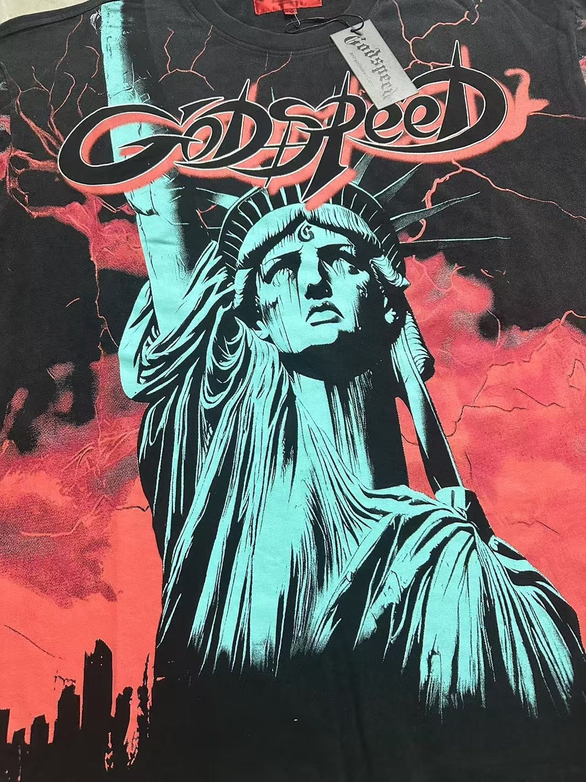 Godspeed Out of Many One Statue Graphic T-Shirt