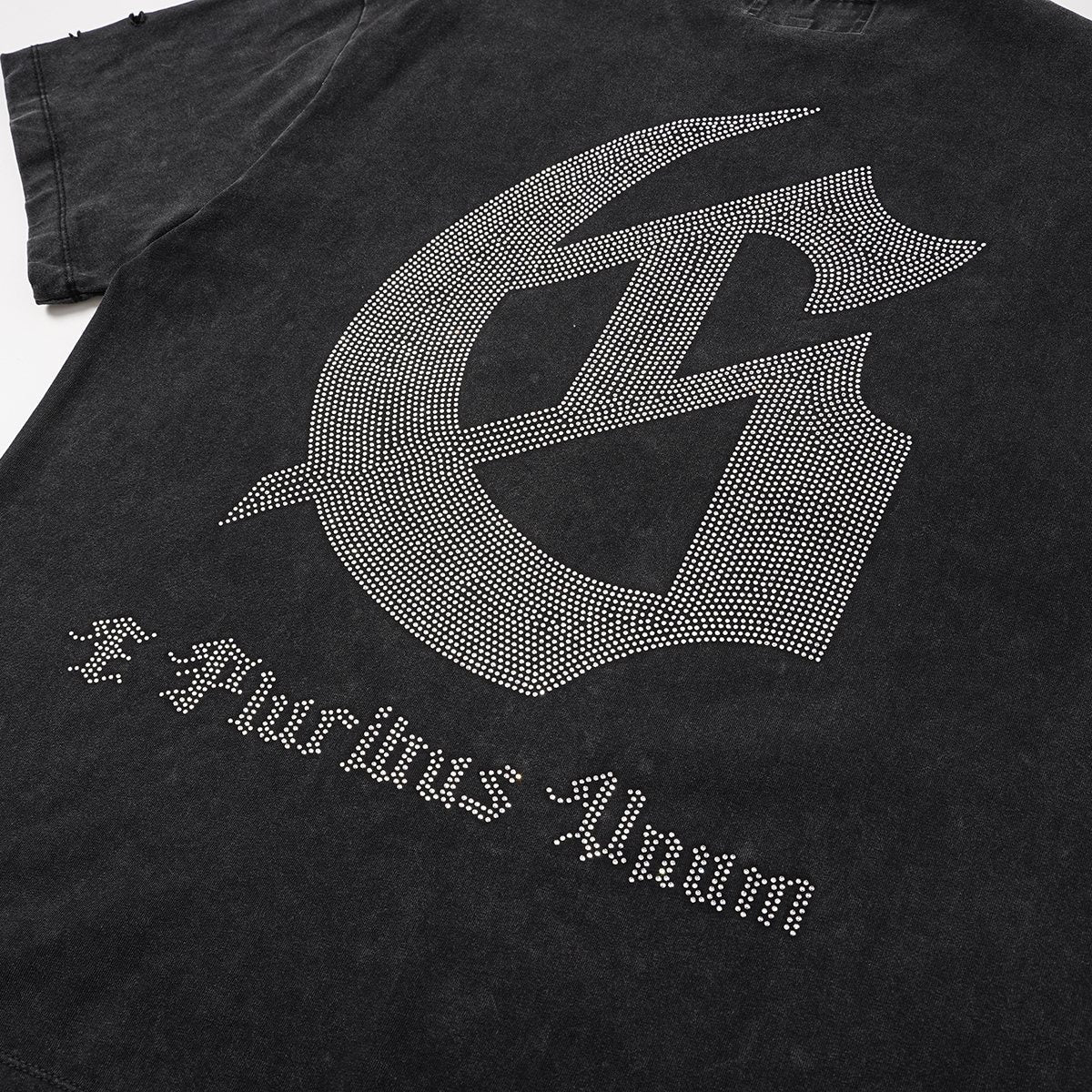 Godspeed Washed Rhinestone Graphic T-Shirt