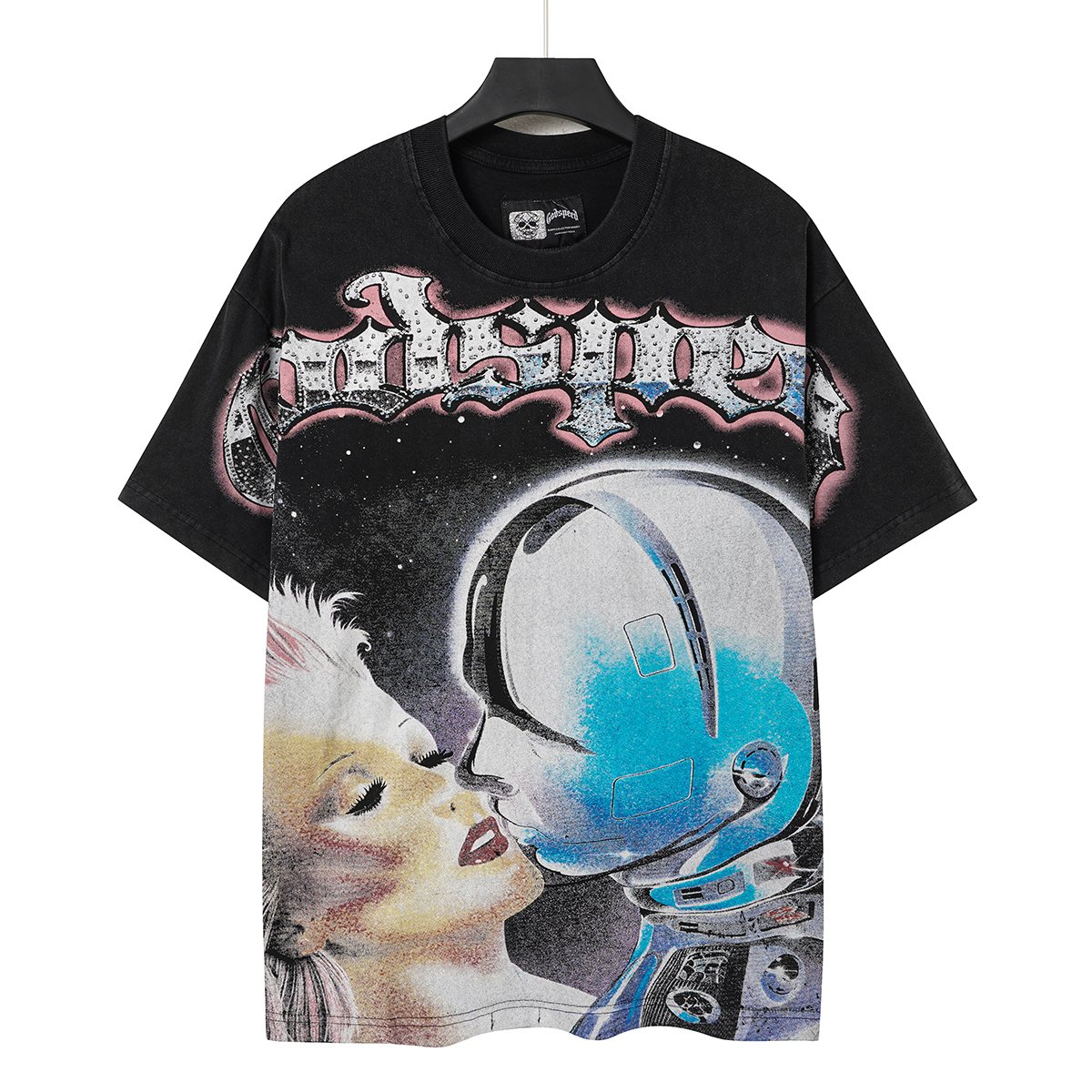 Godspeed Astronaut Face Graphic T-Shirt