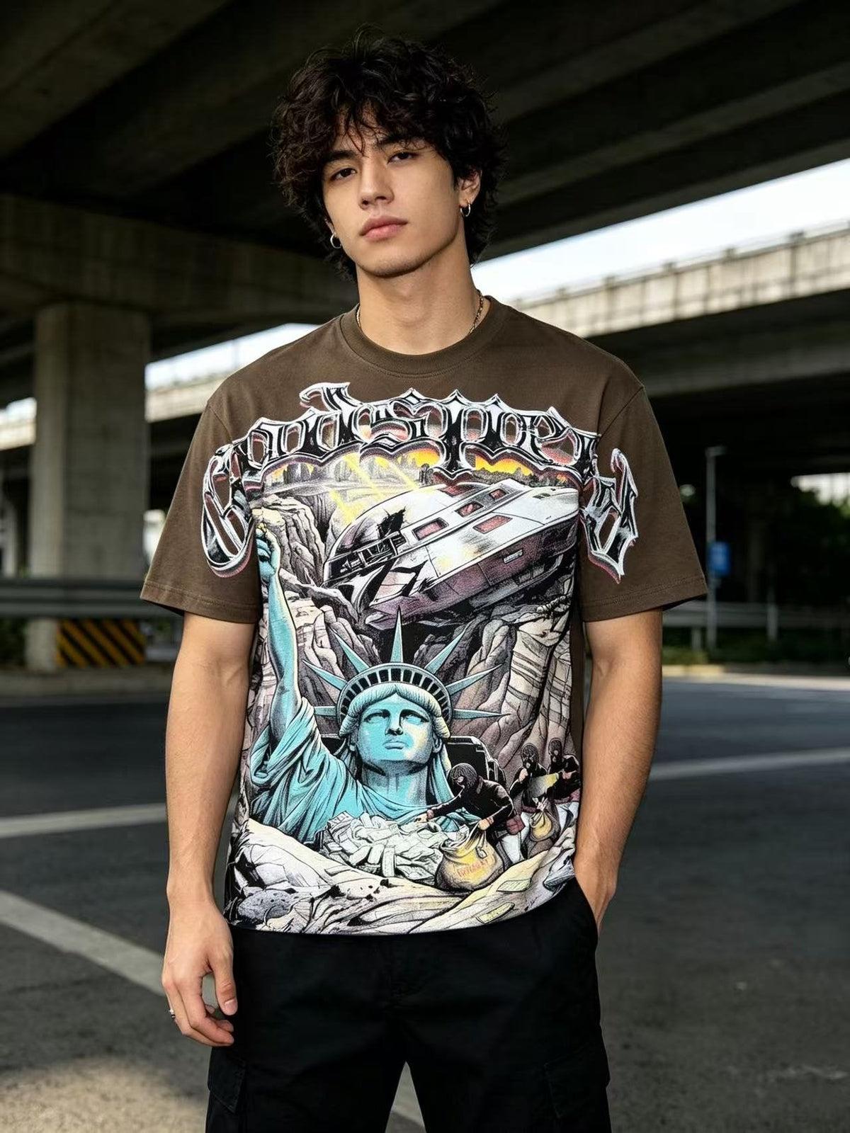 Godspeed Rock Graphic Short-Sleeve T-Shirt