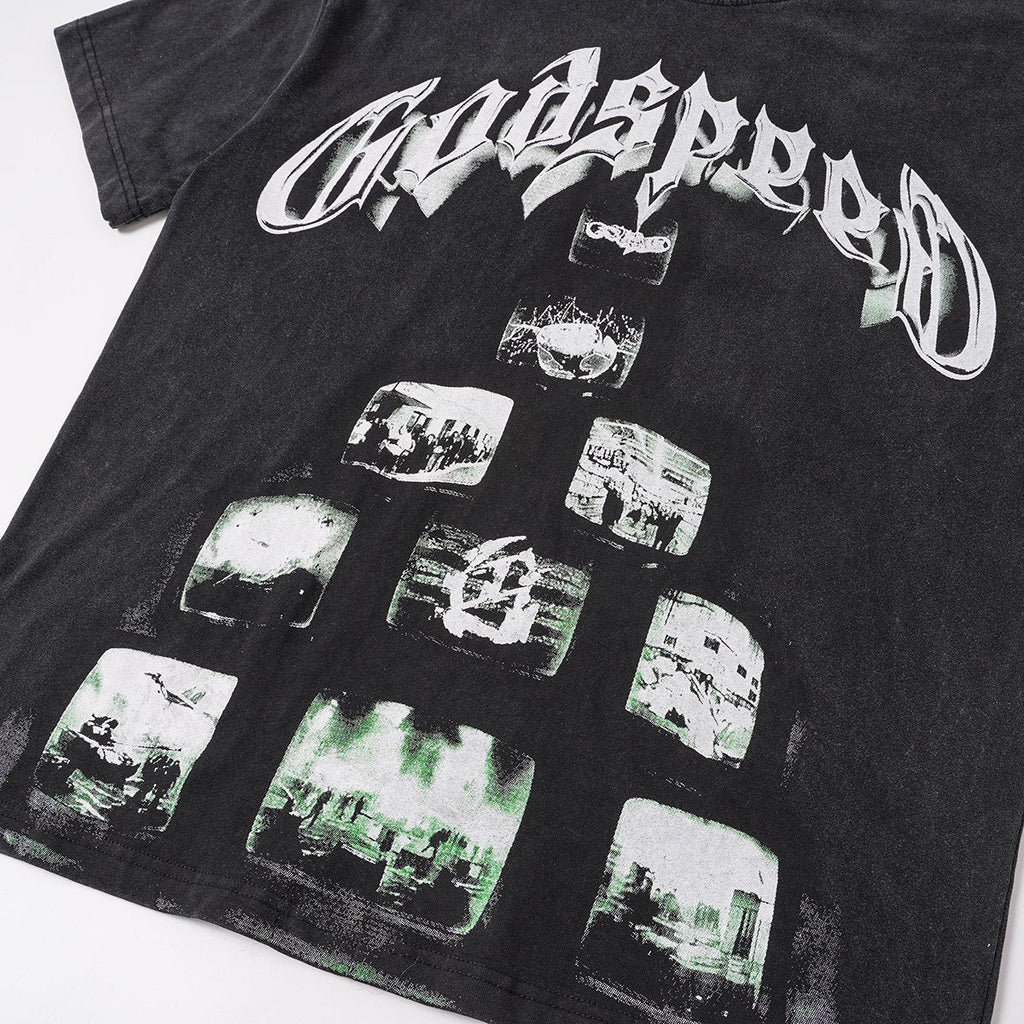 Godspeed Rock Graphic Washed T-Shirt
