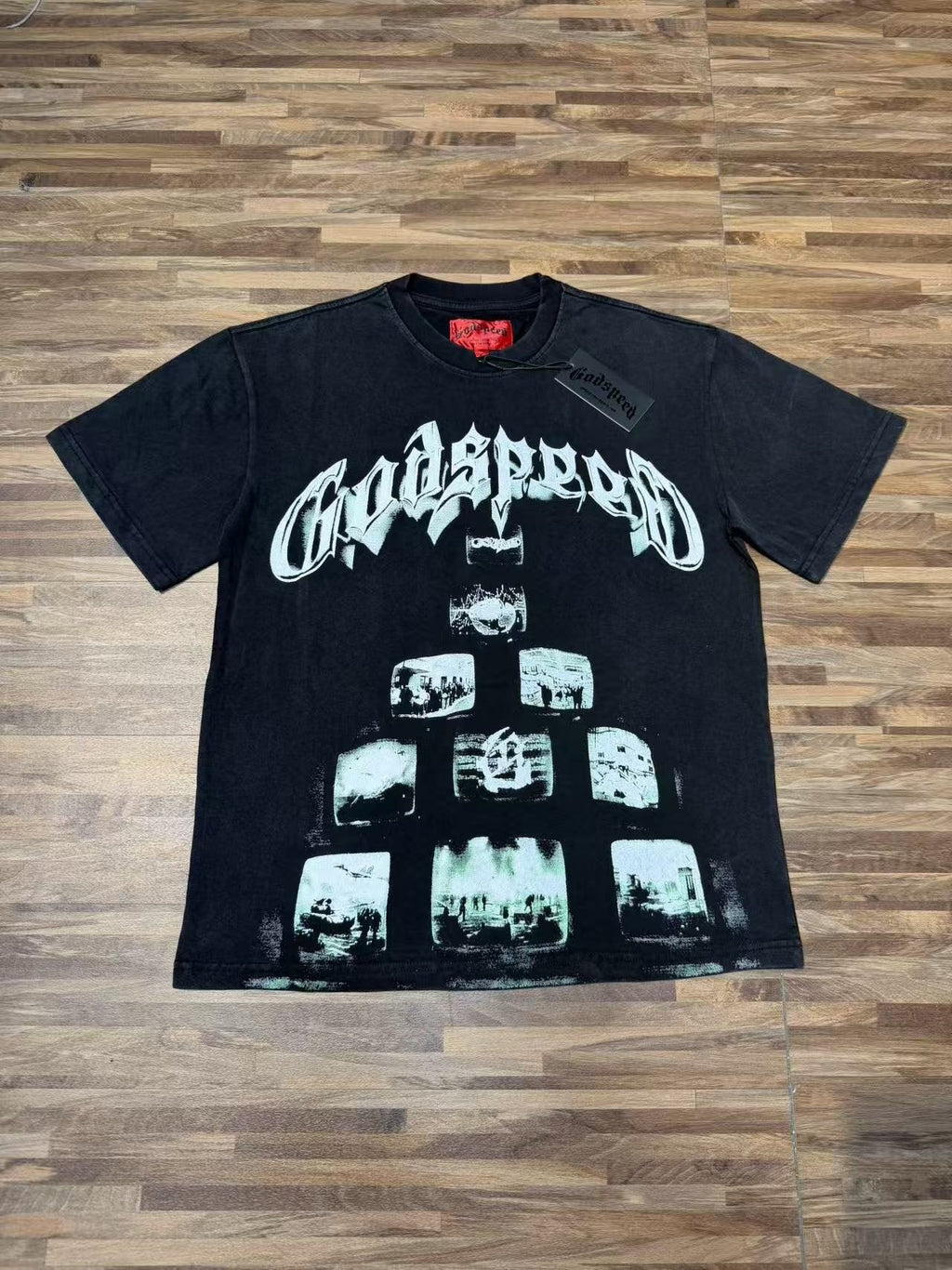 Godspeed Rock Graphic Washed T-Shirt