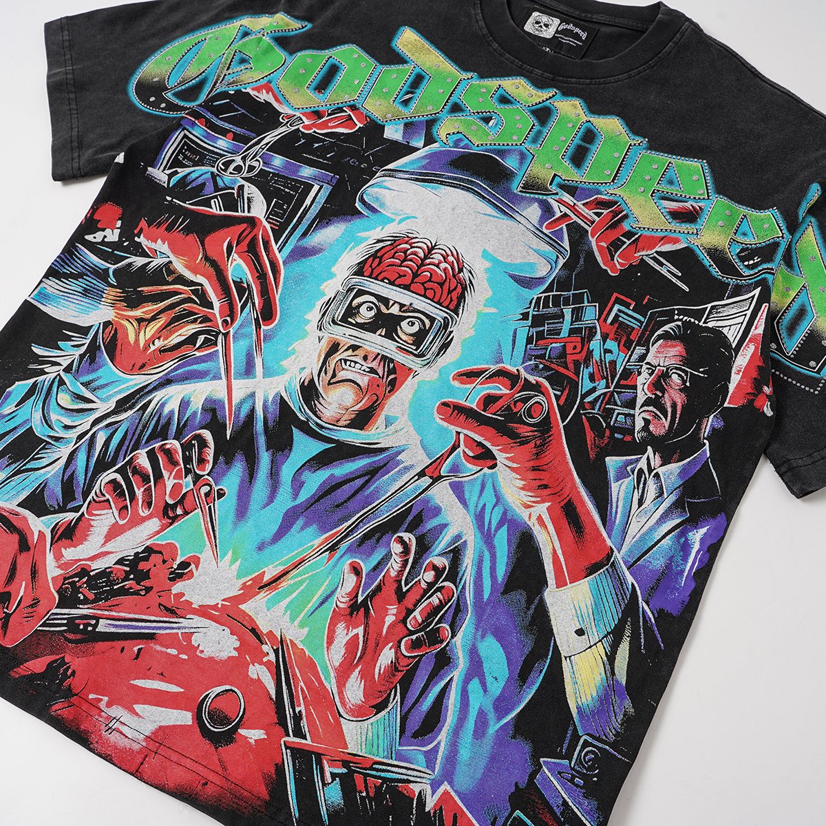 Godspeed Washed Black Rock Graphic T-Shirt