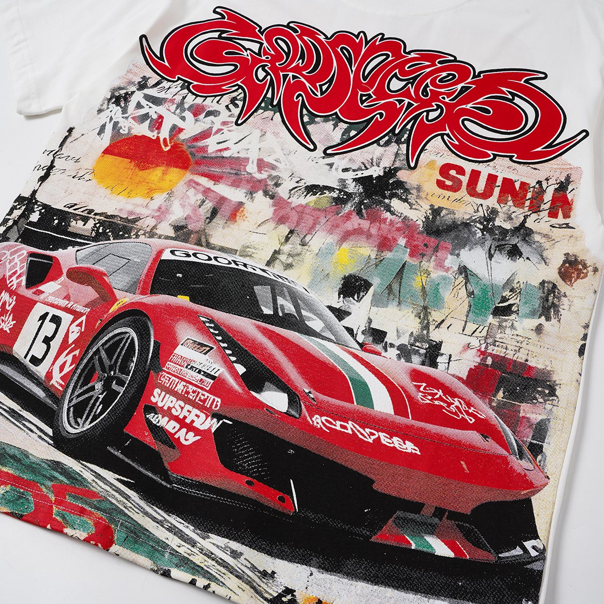Godspeed Racing Graffiti Graphic T-Shirt - White