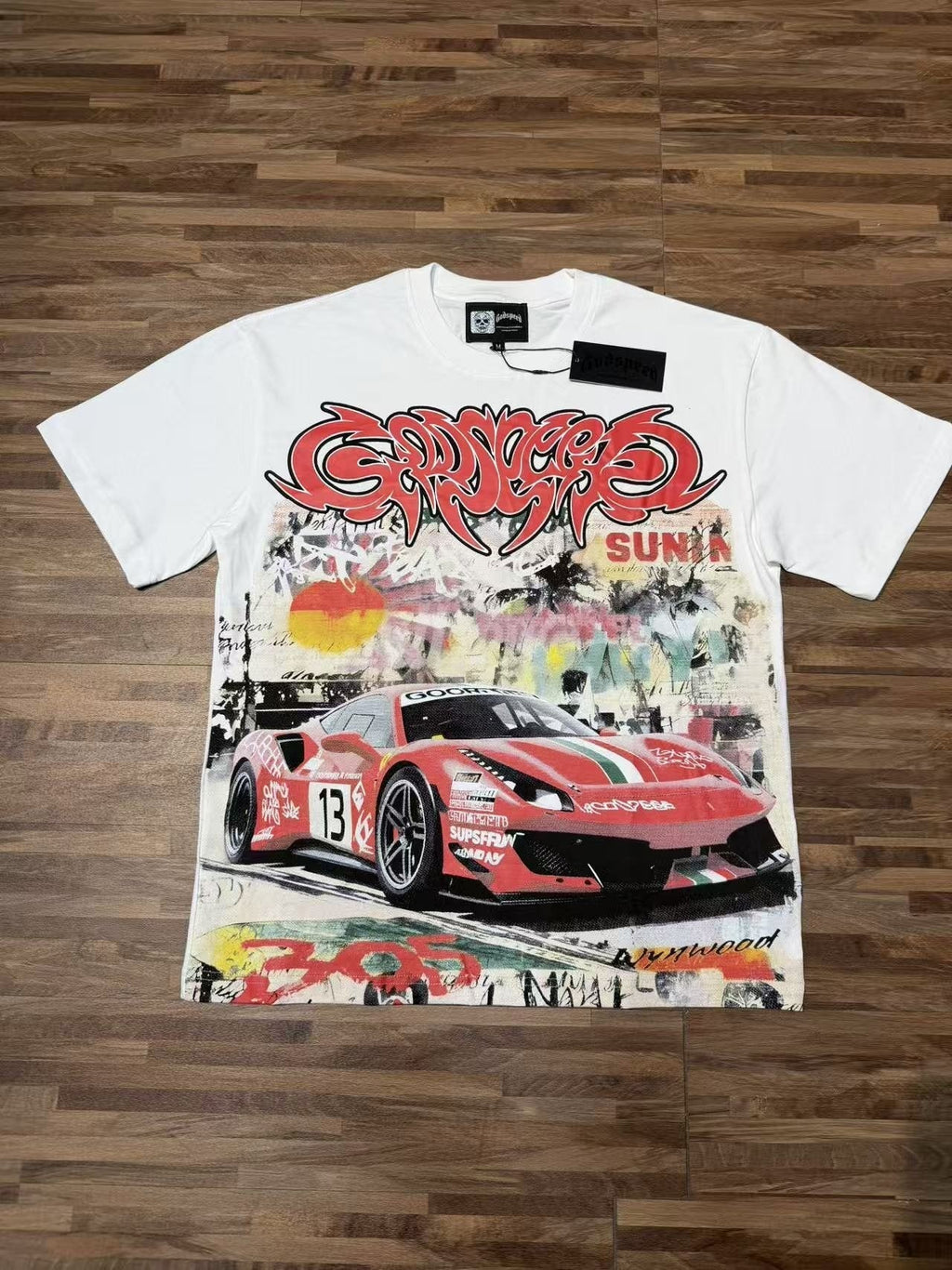 Godspeed Racing Graffiti Graphic T-Shirt - White