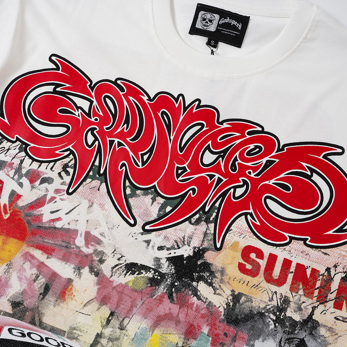 Godspeed Racing Graffiti Graphic T-Shirt - White