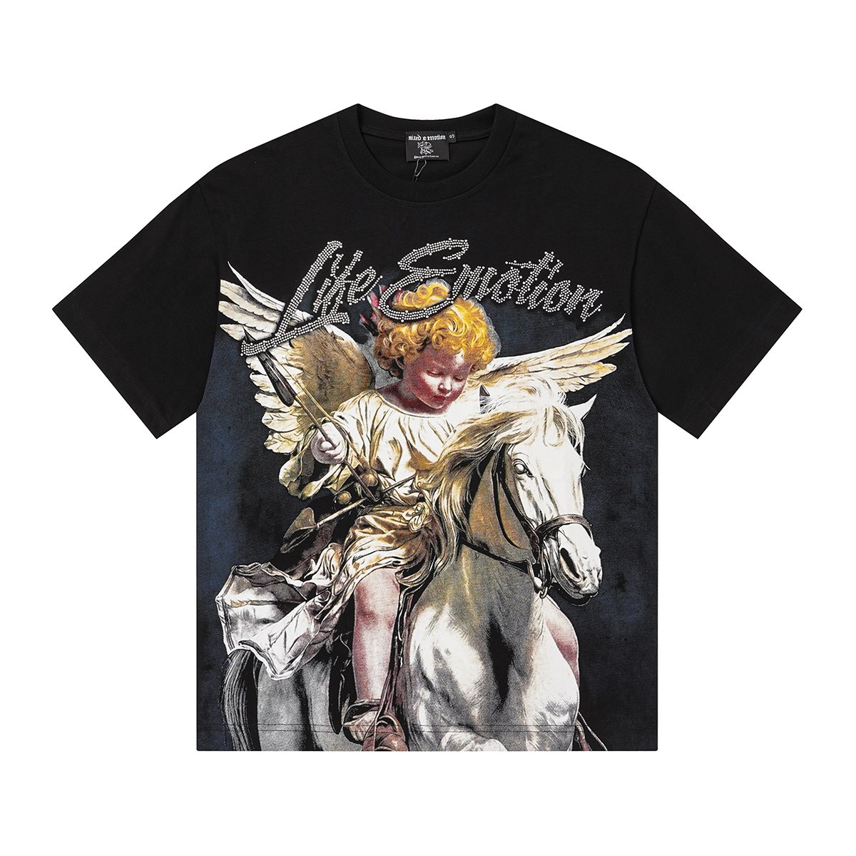 MIXED EMOTION Angel Horse Graphic T-Shirt