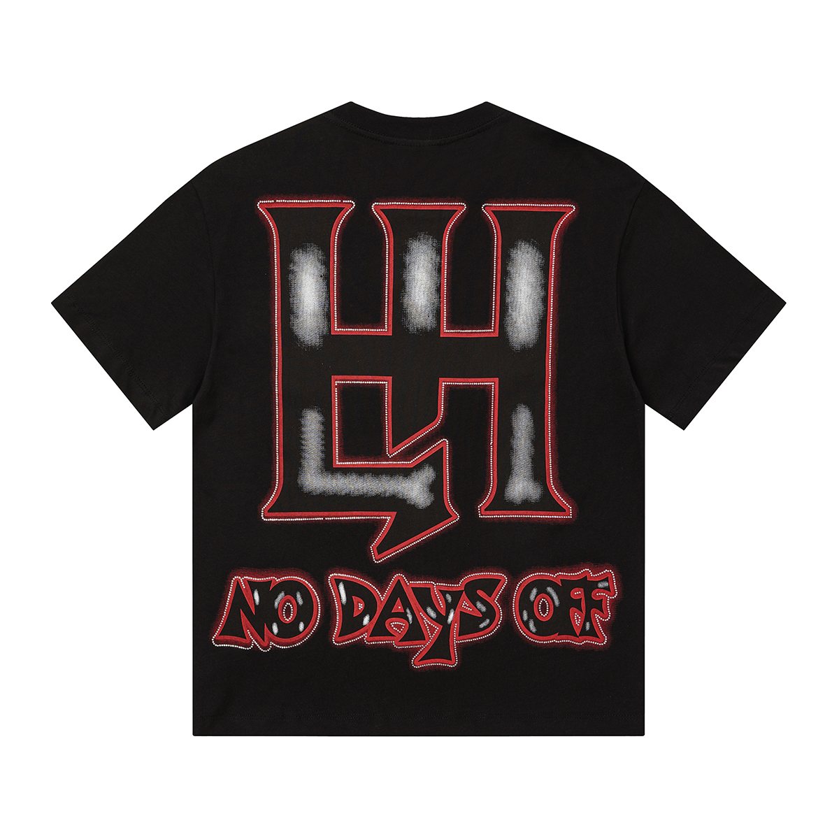 Life Hustlere Front & Back Rhinestone Graphic T-Shirt