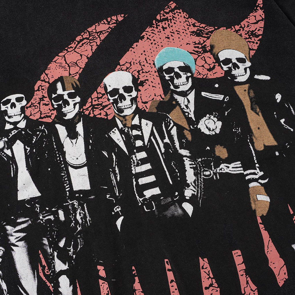 Godspeed Skeleton Band Graphic T-Shirt