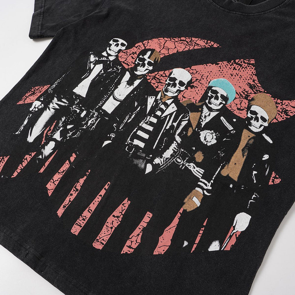Godspeed Skeleton Band Graphic T-Shirt