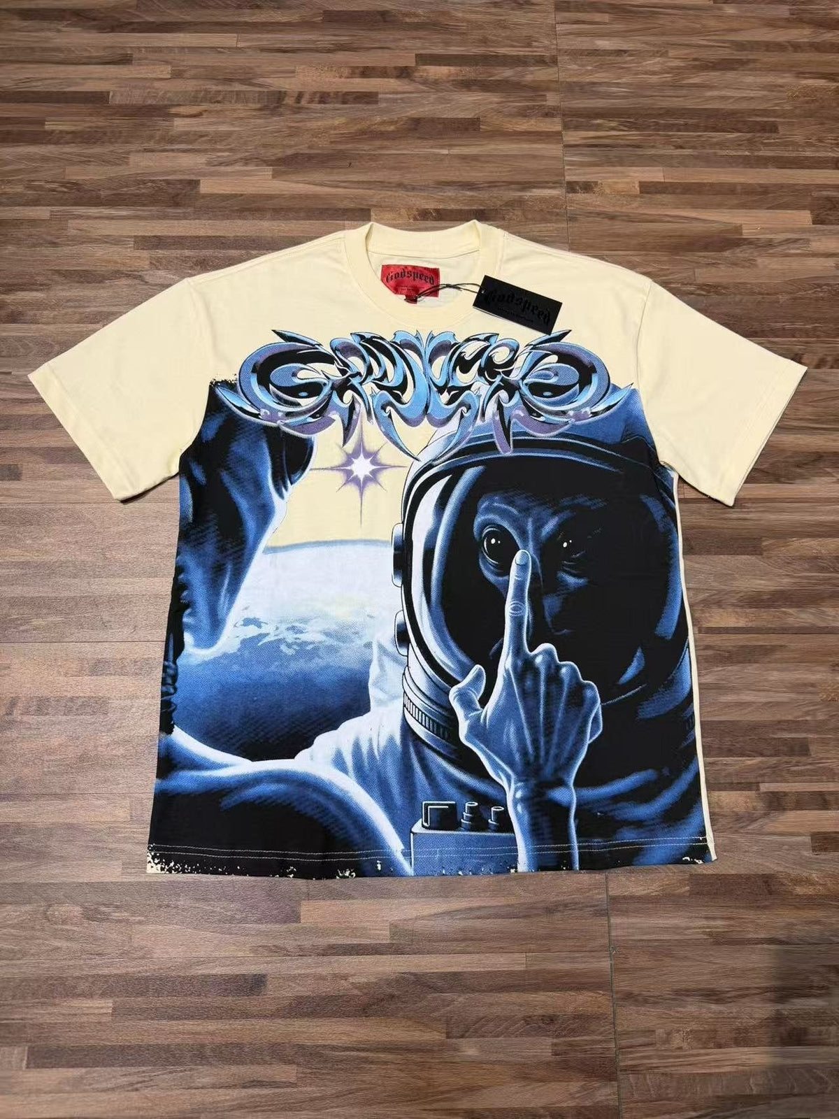 Godspeed Cream Rock Graphic T-Shirt