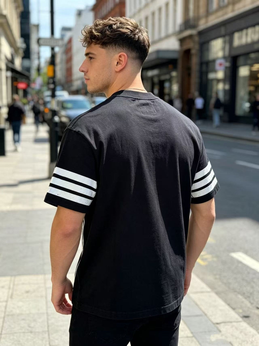 Godspeed Washed Black Distressed Graphic T-Shirt