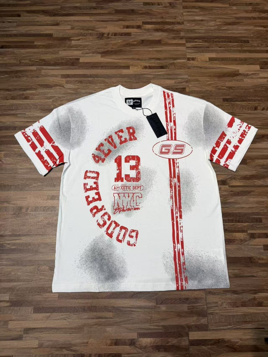 Godspeed Distressed Rock Graphic Short-Sleeve T-Shirt