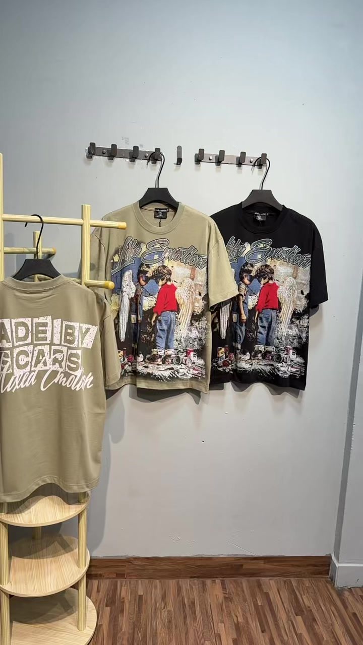 MIXED EMOTION Rhinestone Graphic T-Shirt
