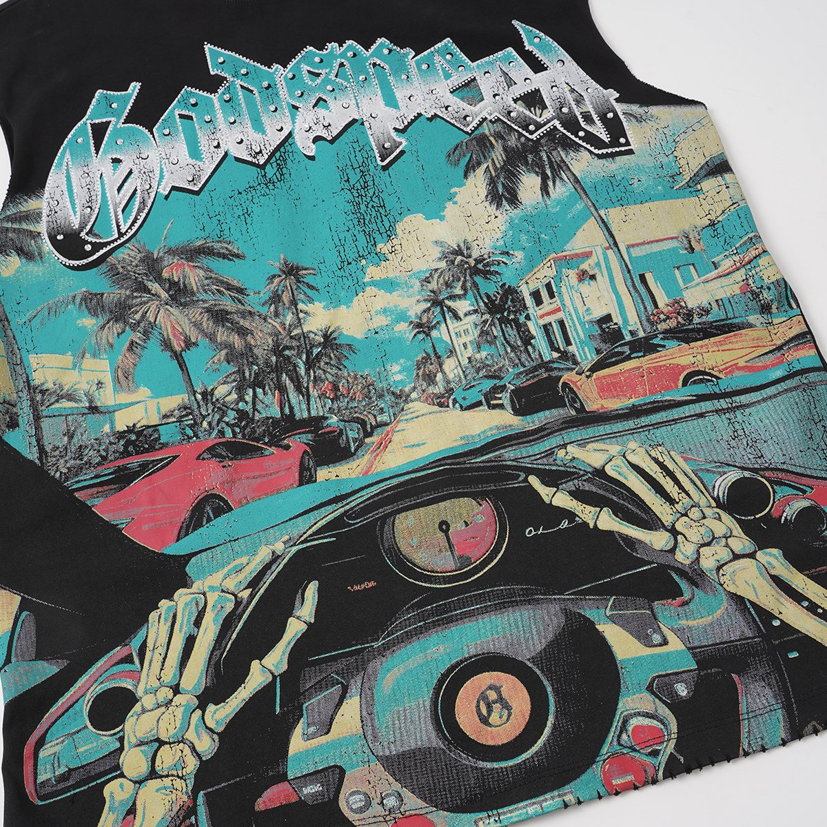 Godspeed Street Car Graphic Sleeveless T-Shirt