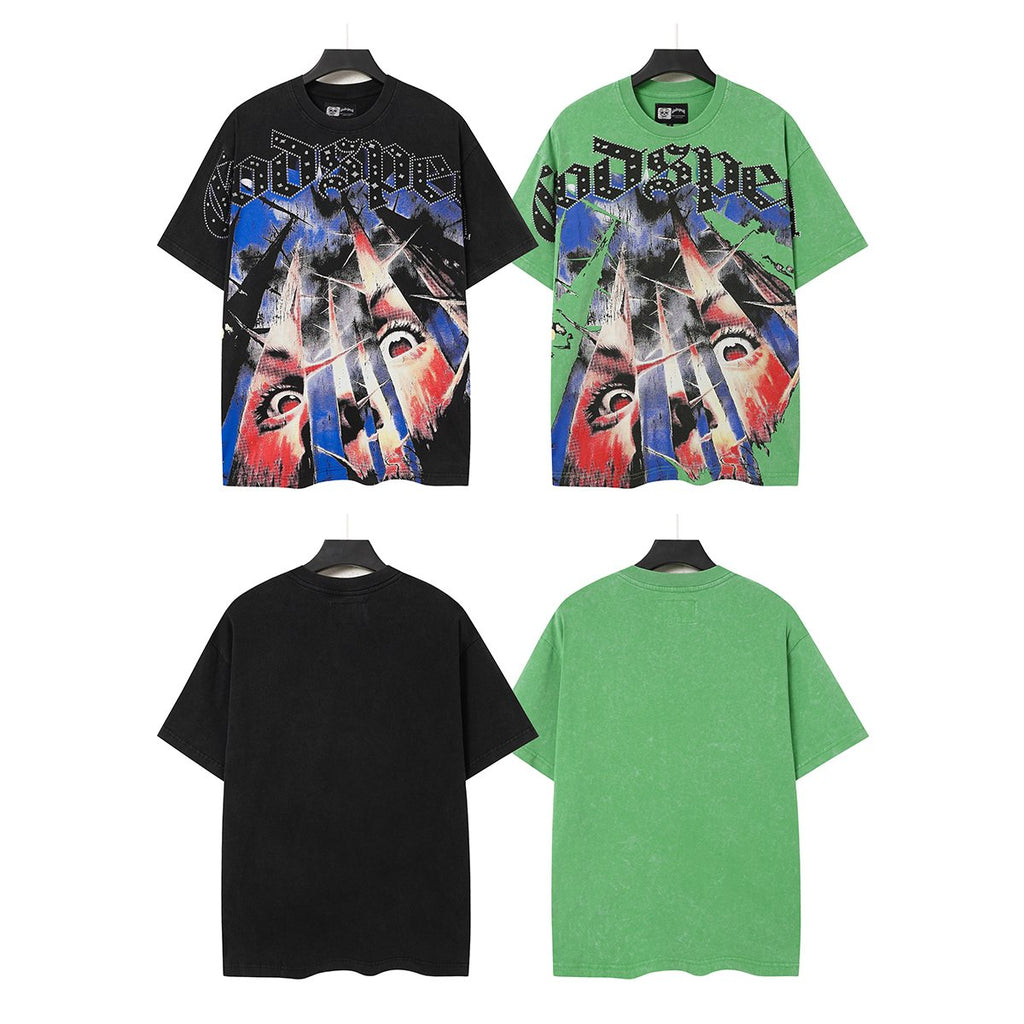 Godspeed Abstract Face Graphic T-Shirt