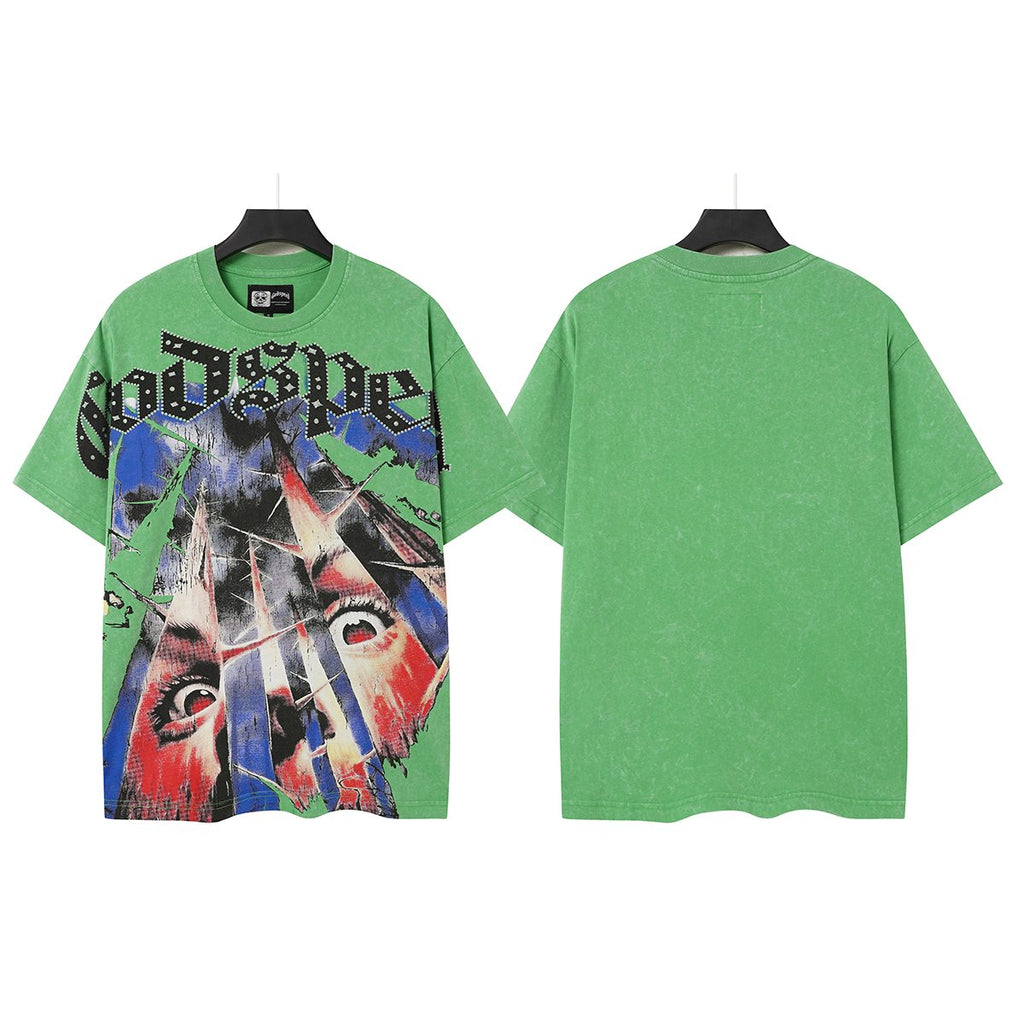 Godspeed Abstract Face Graphic T-Shirt