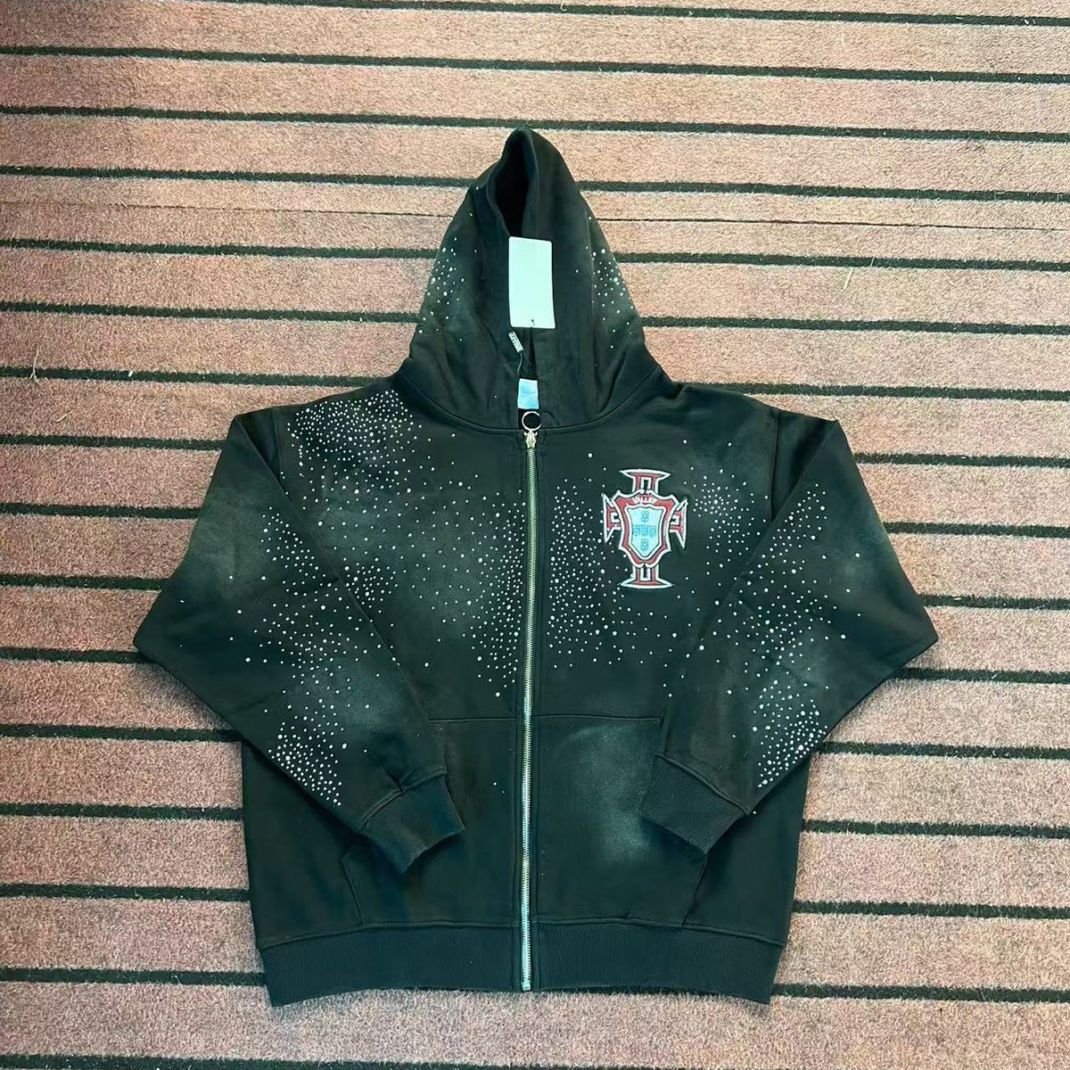 VALLEY Dreams Rhinestone Zip Hoodie
