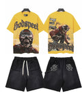 Godspeed Yellow Motorsport Graphic T-Shirt & Shorts Set