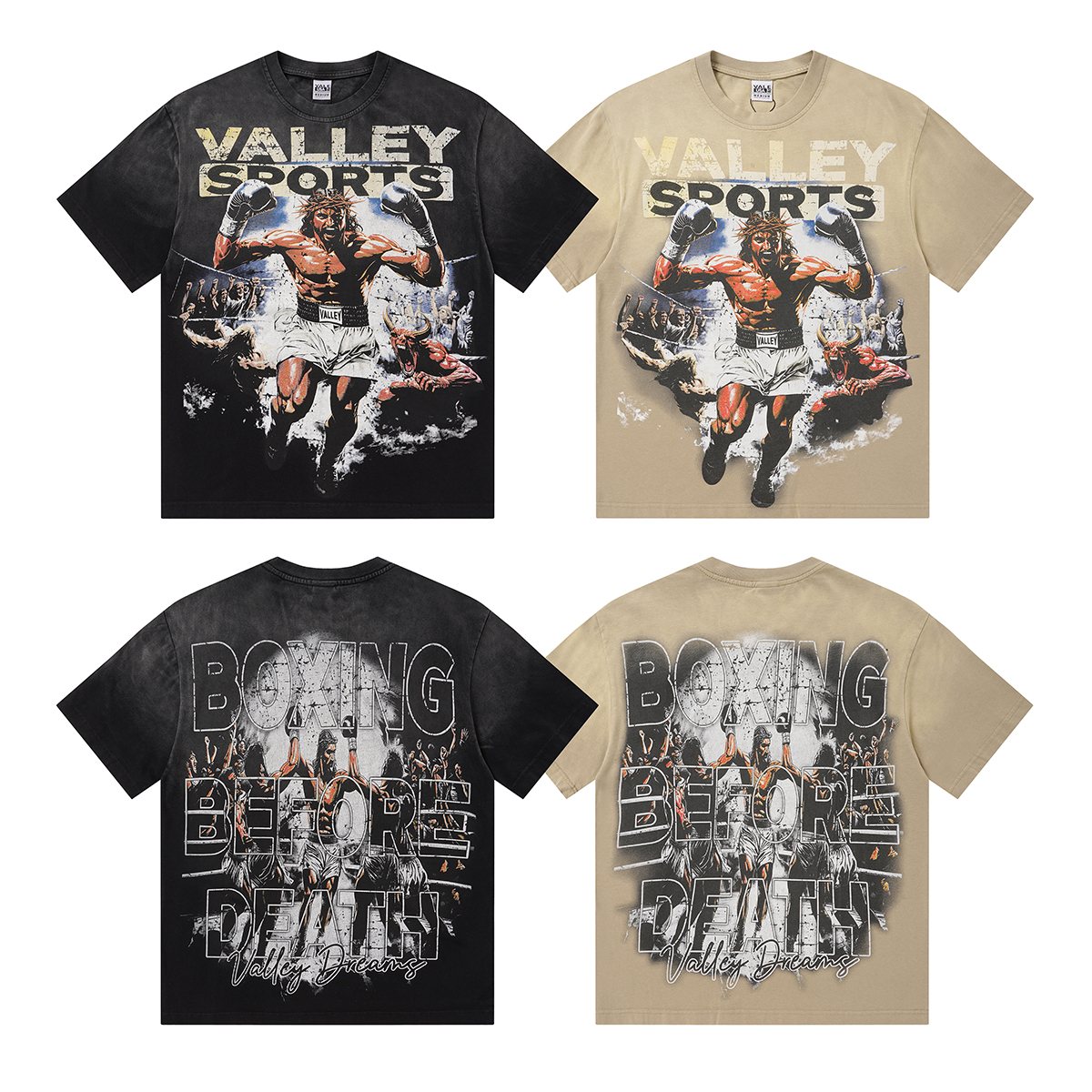 VALLEY Boxing Before Death Graphic T-Shirt