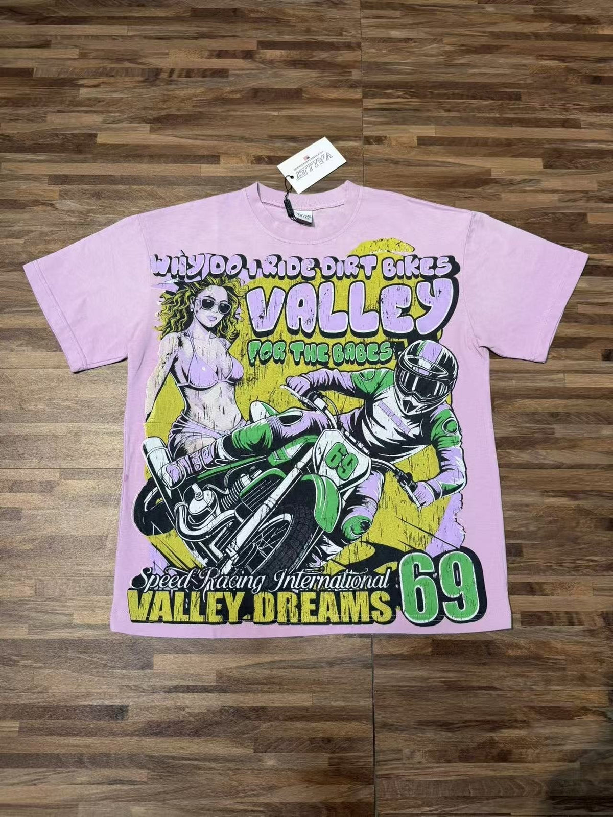 VALLEY Dirt Bike Racing Graphic T-Shirt