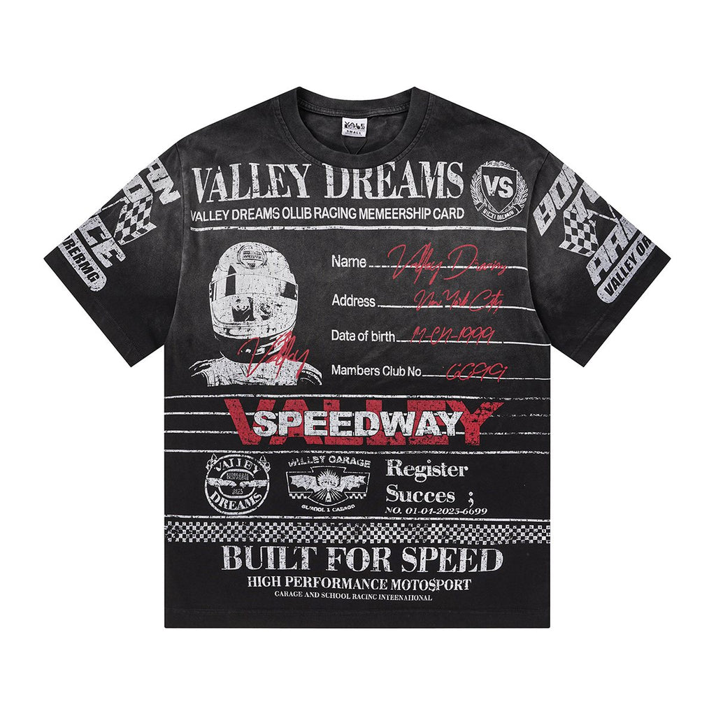 VALLEY Speedway Racing Graphic T-Shirt