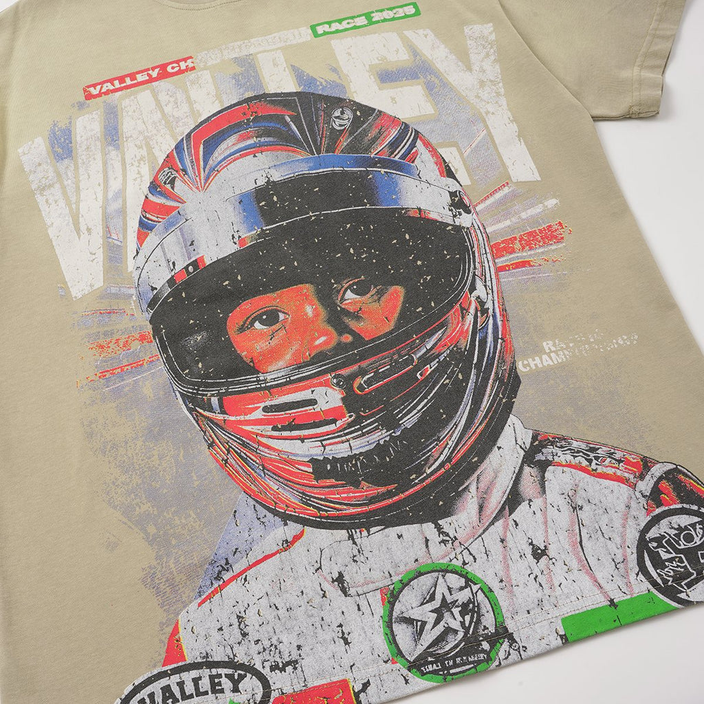 VALLEY Speedway 888 Racing Helmet Graphic T-Shirt