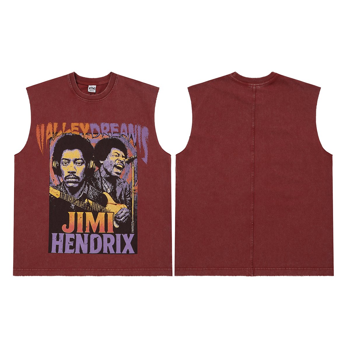 VALLEY Jimi Hendrix Washed Sleeveless T-Shirt