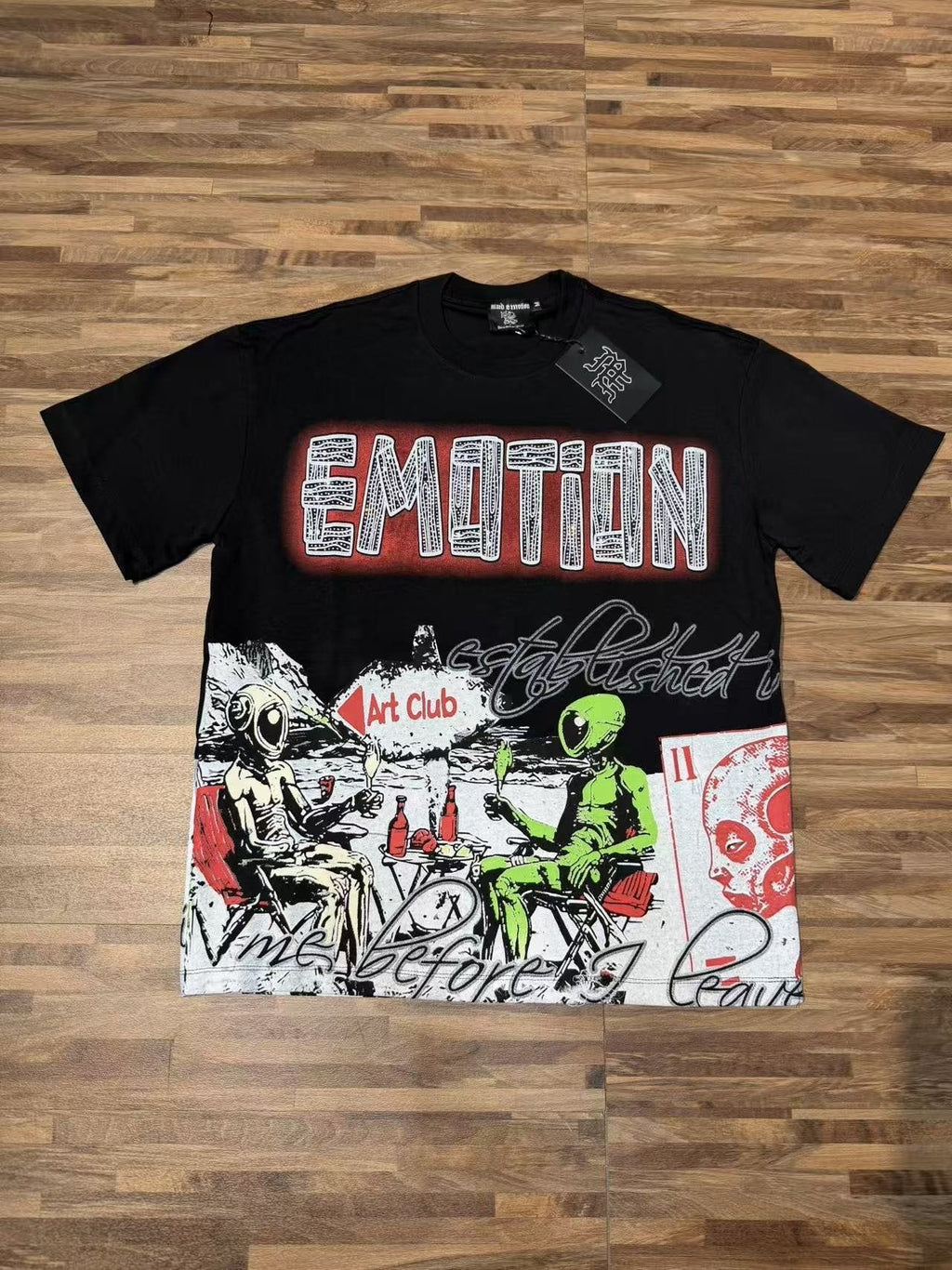 MIXED EMOTION Front and Back Graphic T-Shirt