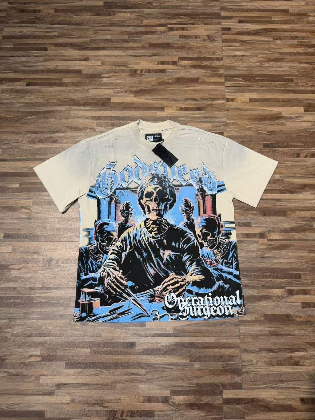 Godspeed Operational Surgeon Distressed Graphic T-Shirt