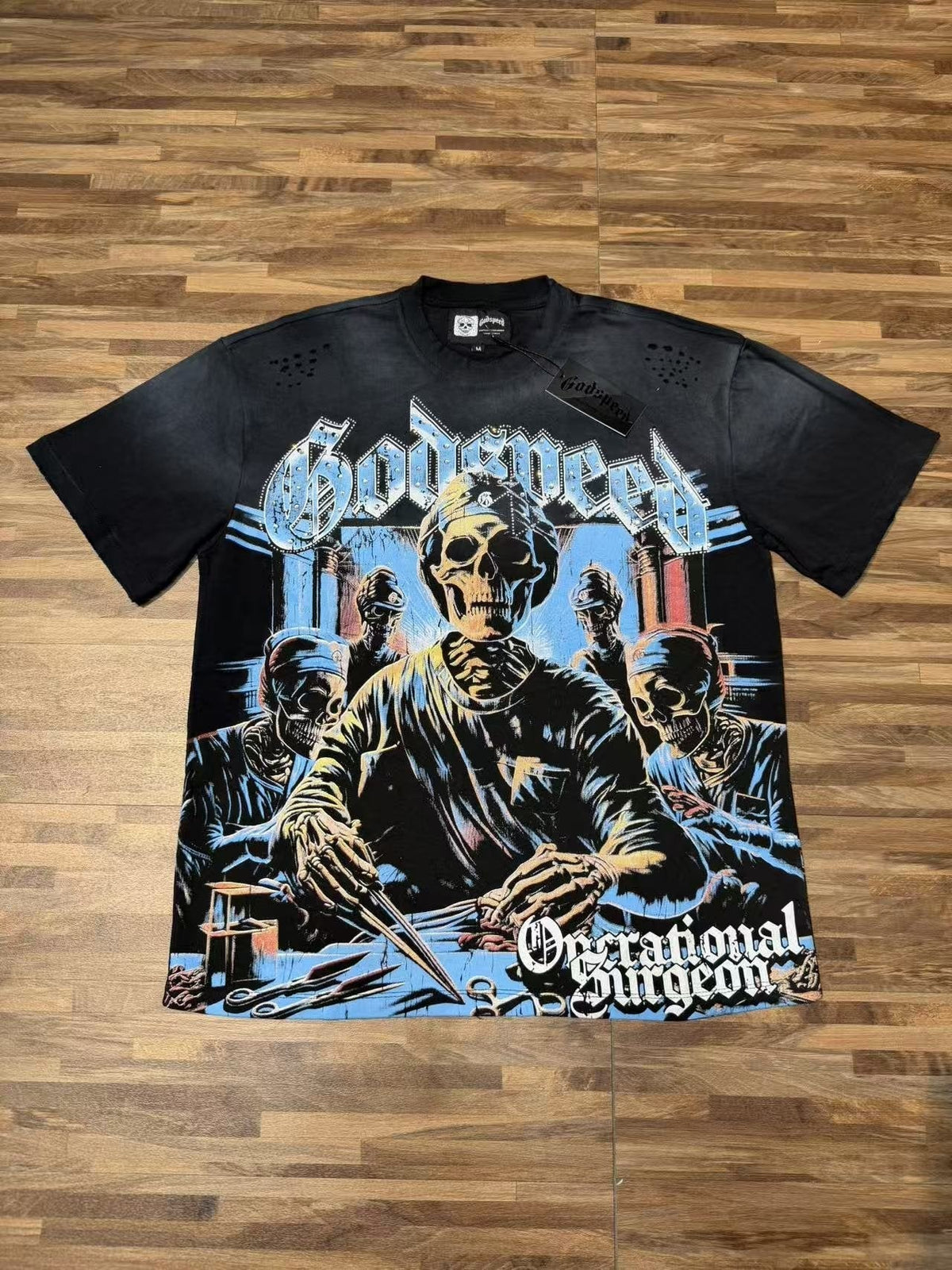 Godspeed Operational Surgeon Distressed Graphic T-Shirt
