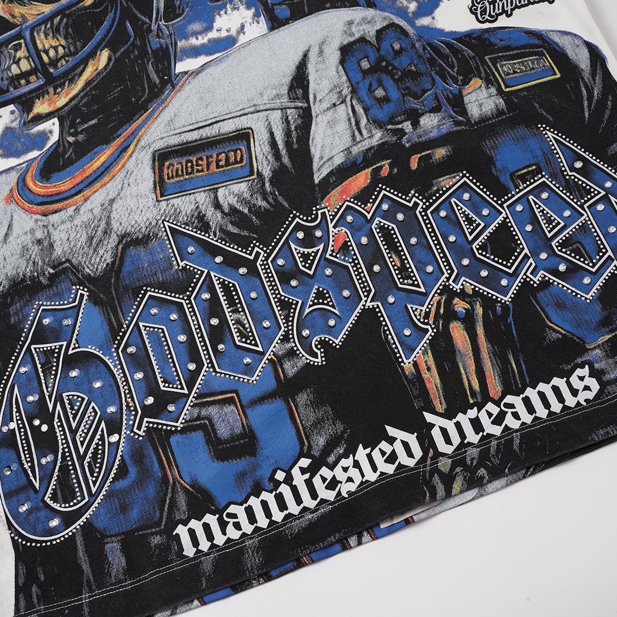 Godspeed Football Skull Graphic T-Shirt