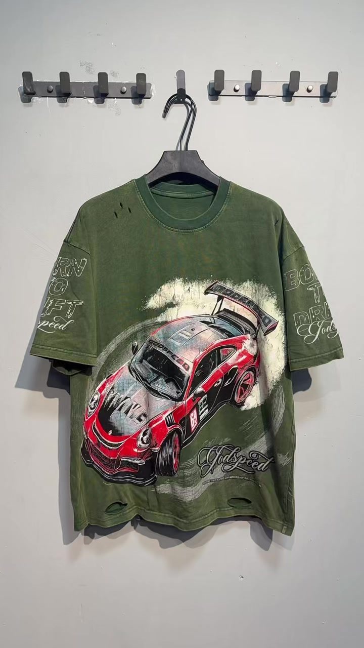 Godspeed Born to Drift Racing Graphic T-Shirt
