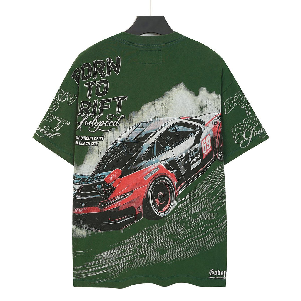 Godspeed Born to Drift Racing Graphic T-Shirt