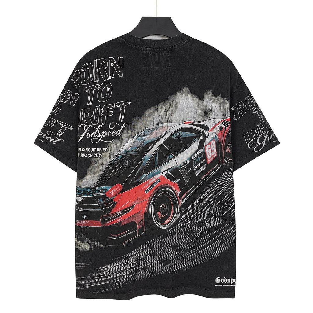 Godspeed Born to Drift Racing Graphic T-Shirt
