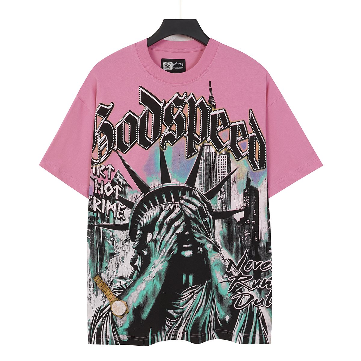 Godspeed Statue & Eye Graphic Short-Sleeve T-Shirt