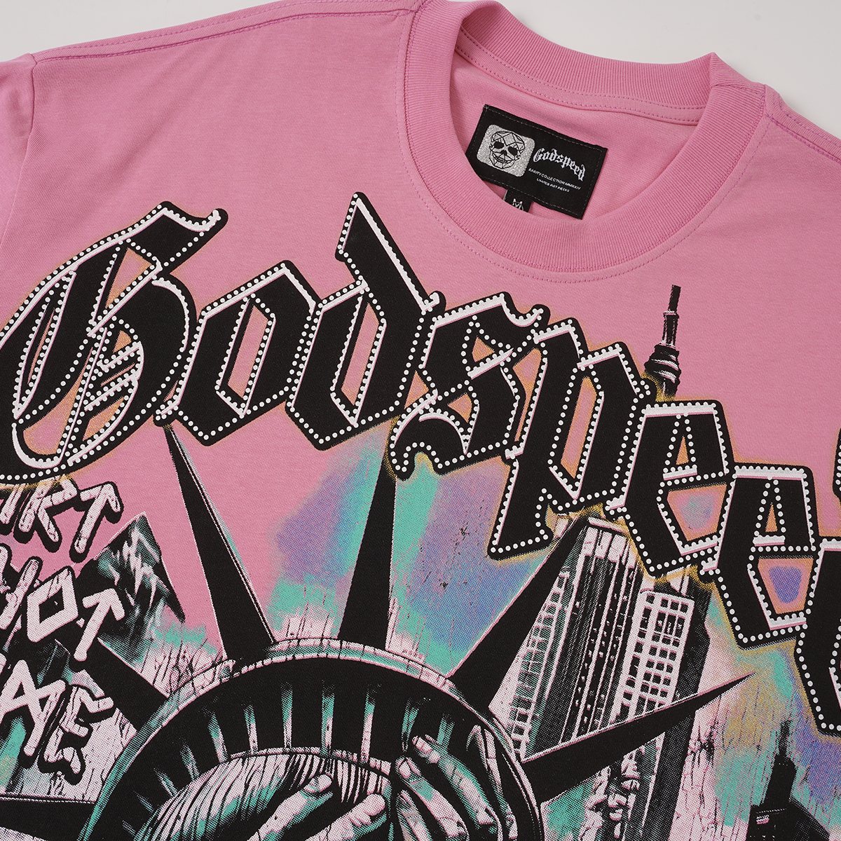 Godspeed Statue & Eye Graphic Short-Sleeve T-Shirt