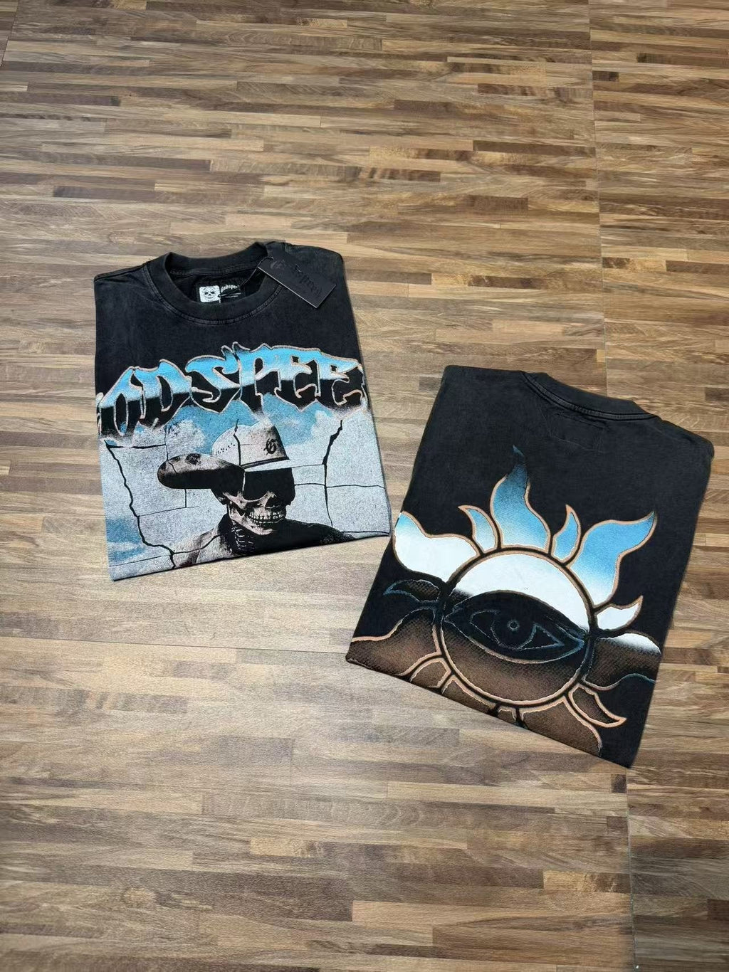 Godspeed Skeleton Guitar Graphic T-Shirt
