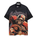 Godspeed 69 Football Skull Graphic T-Shirt