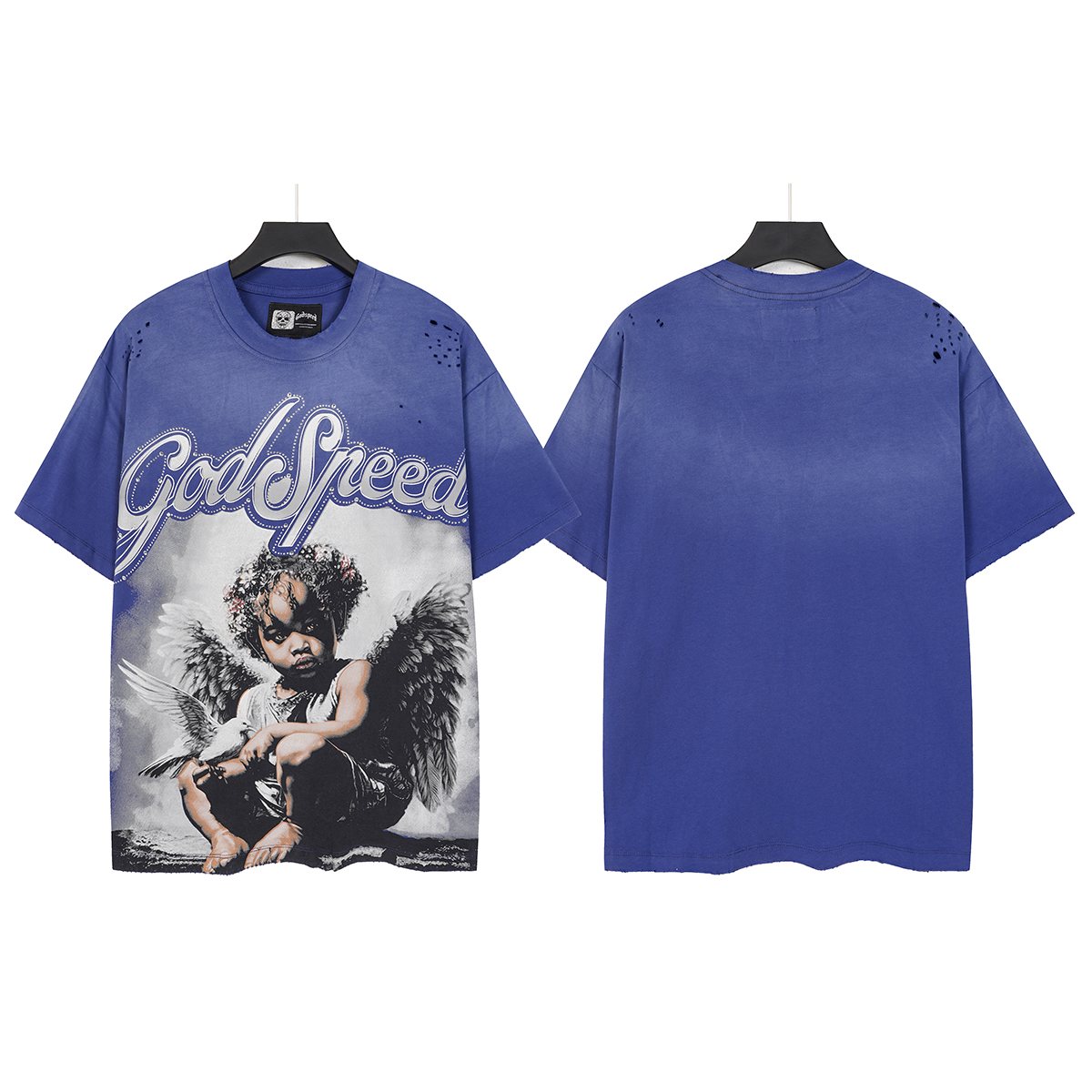 Godspeed Distressed Washed Graphic T-Shirt