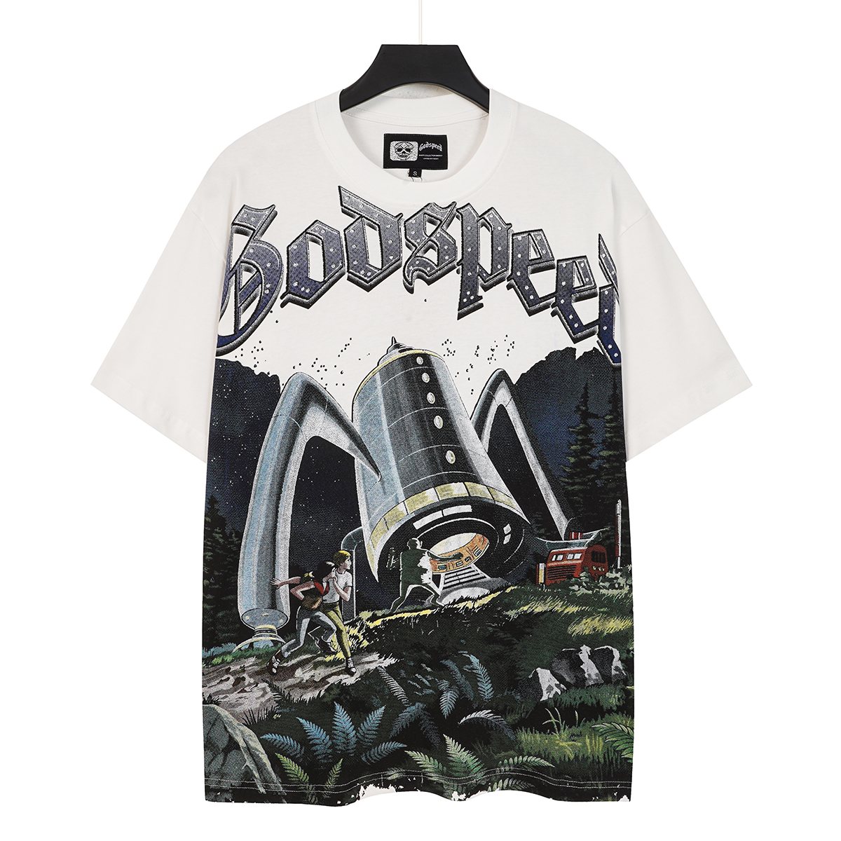 Godspeed Sci-Fi Landscape Graphic T-Shirt
