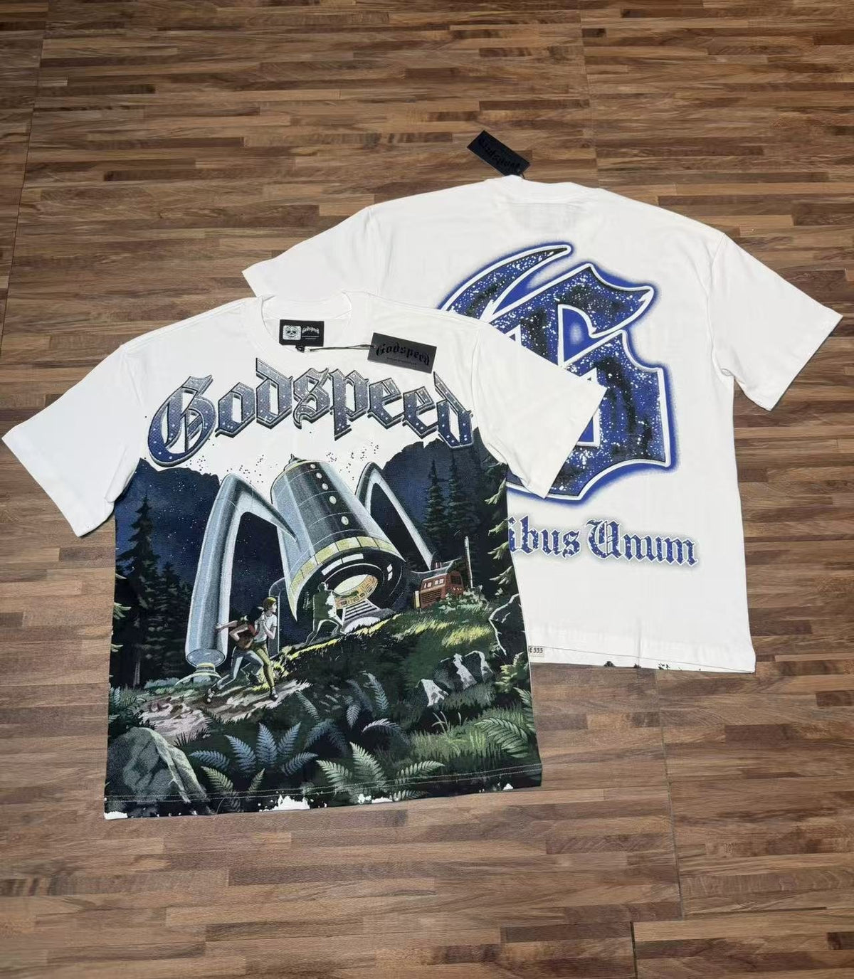 Godspeed Sci-Fi Landscape Graphic T-Shirt