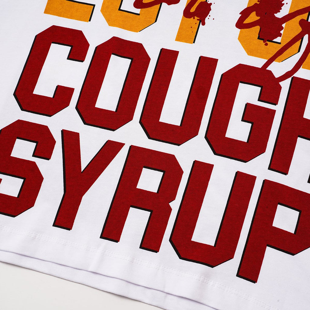 THAT'S A AWFUL LOT OF COUGH SYRUP White Front & Back Graphic T-Shirt