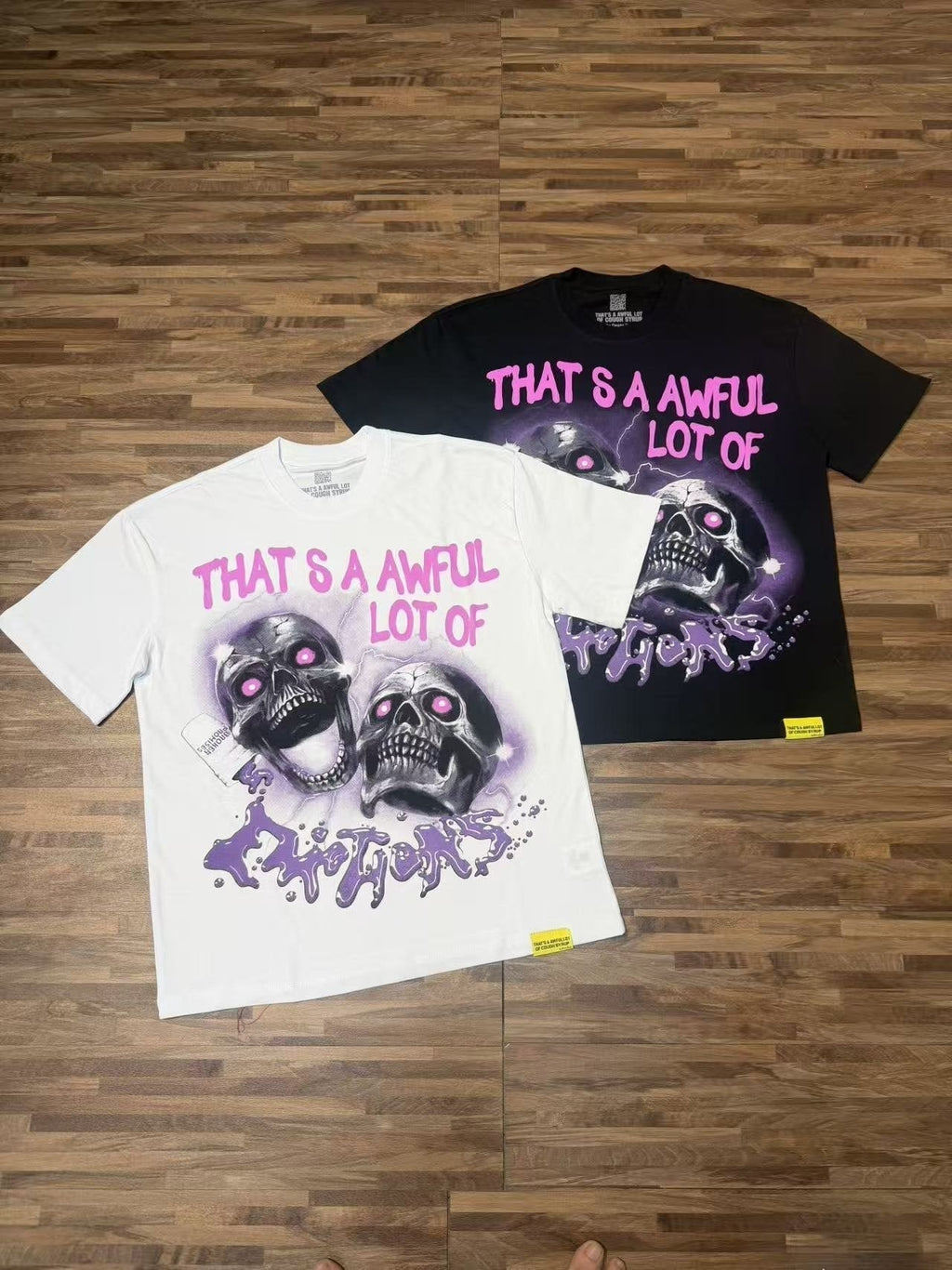 THAT'S A AWFUL LOT OF COUGH SYRUP Skull Graphic T-Shirt