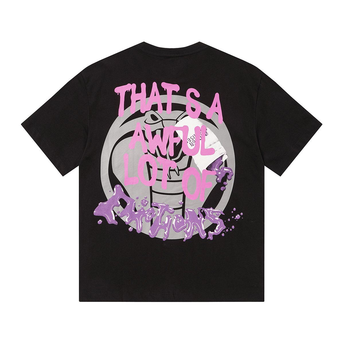 THAT'S A AWFUL LOT OF COUGH SYRUP Skull Graphic T-Shirt